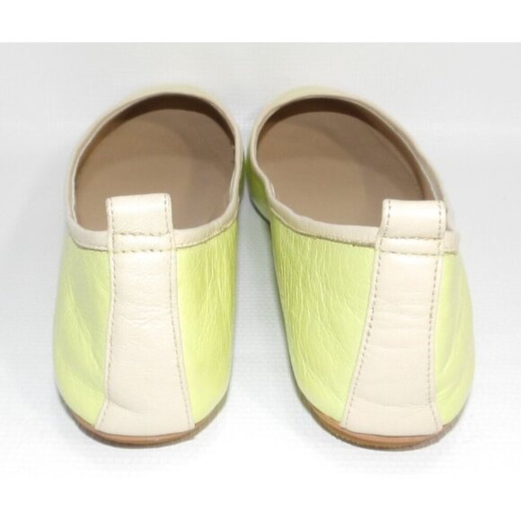 DOLCE VITA green-ish yellow & beige leather flats lightweight shoes women's 10 - Picture 4 of 9